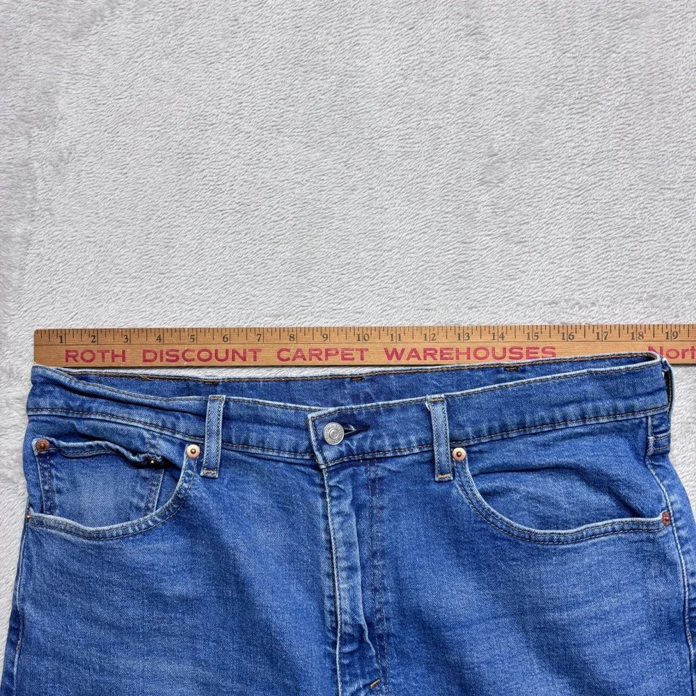 Levi's Jeans Mens 38x30 505 Regular Fit Blue Stretch EUC